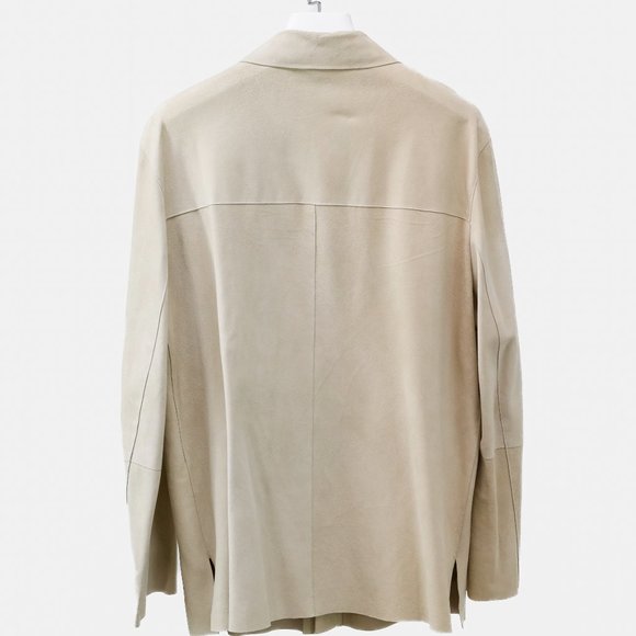 CC Corneliani Cream Suede Jacket - Picture 2 of 9